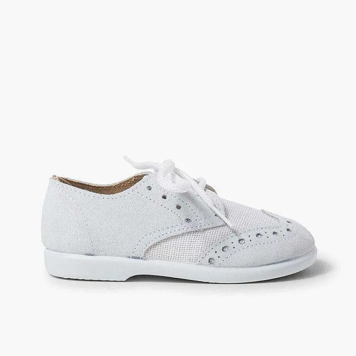 Zapatos Blucher<Pisamonas Blucher Lino Y Serraje Picado Niños