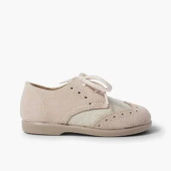 Zapatos Blucher<Pisamonas Blucher Lino Y Serraje Picado Niños