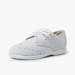 Zapatos Blucher<Pisamonas Blucher Lino Y Serraje Picado Niños