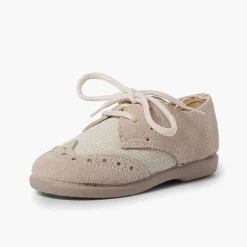 Zapatos Blucher<Pisamonas Blucher Lino Y Serraje Picado Niños