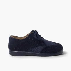 Zapatos Blucher<Pisamonas Blucher Lino Y Serraje Picado Niños