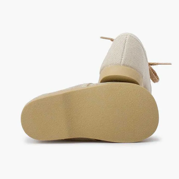 Zapatos Blucher<Pisamonas Blucher Lona Cierre Cordones Rusticos