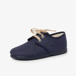Zapatos Blucher<Pisamonas Blucher Lona Cierre Cordones Rusticos