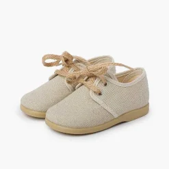 Zapatos Blucher<Pisamonas Blucher Lona Cierre Cordones Rusticos