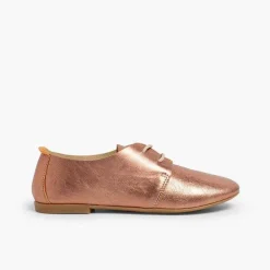 Zapatos Blucher<Pisamonas Blucher Niña Piel Metalizada