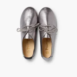 Zapatos Blucher<Pisamonas Blucher Niña Piel Metalizada