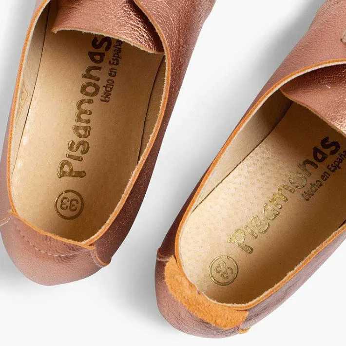 Zapatos Blucher<Pisamonas Blucher Niña Piel Metalizada