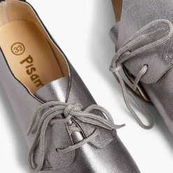 Zapatos Blucher<Pisamonas Blucher Niña Piel Metalizada