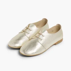 Zapatos Blucher<Pisamonas Blucher Niña Piel Metalizada