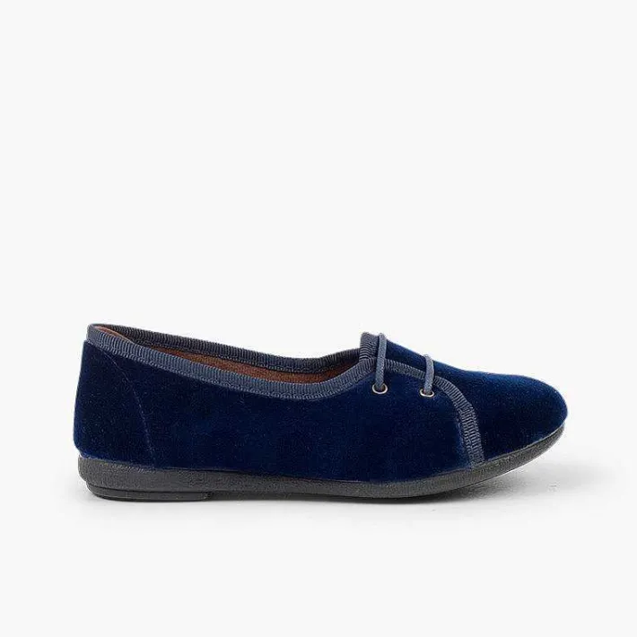 Blucher<Pisamonas Blucher Niña Terciopelo Salon