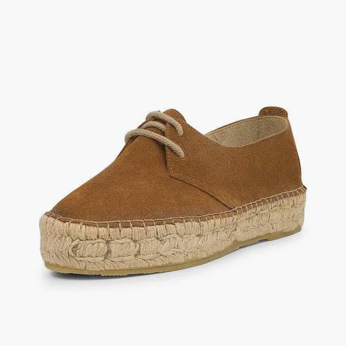 Zapatos Blucher<Pisamonas Blucher Niña Y Mujer Plataforma Yute