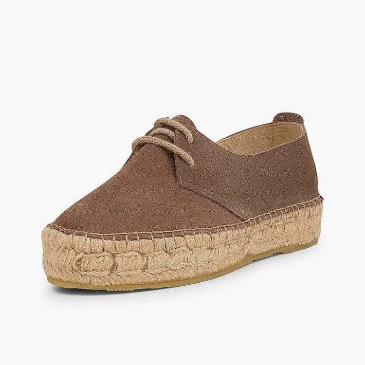 Zapatos Blucher<Pisamonas Blucher Niña Y Mujer Plataforma Yute