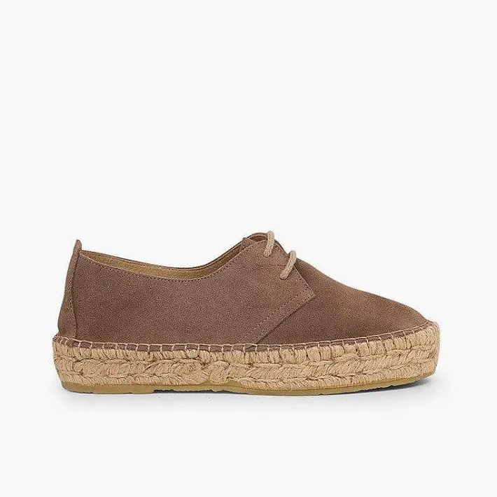 Zapatos Blucher<Pisamonas Blucher Niña Y Mujer Plataforma Yute