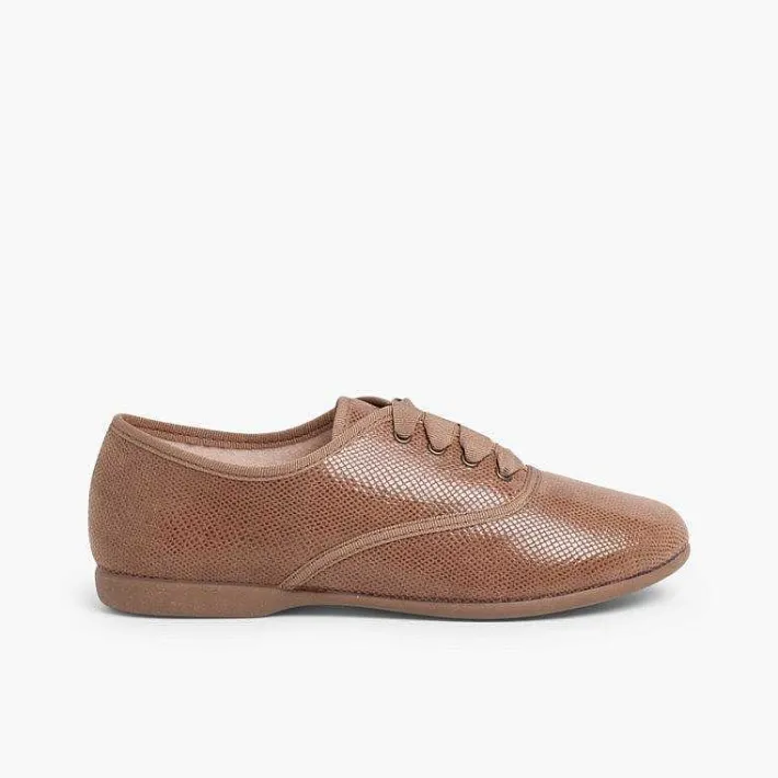 Zapatos Blucher<Pisamonas Blucher Niña Y Mujer Tipo Serpiente
