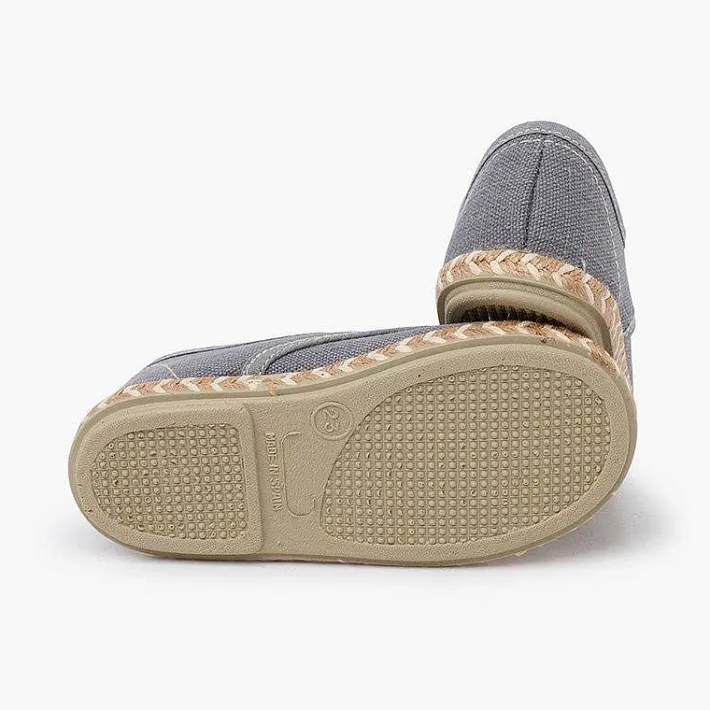 Zapatos Comunión<Pisamonas Blucher Niño Lona Suela Yute Bicolor