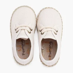 Zapatos Comunión<Pisamonas Blucher Niño Lona Suela Yute Bicolor