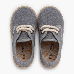 Zapatos Comunión<Pisamonas Blucher Niño Lona Suela Yute Bicolor