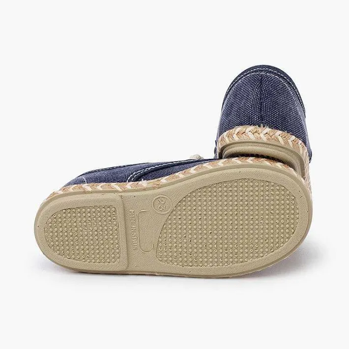 Zapatos Comunión<Pisamonas Blucher Niño Lona Suela Yute Bicolor