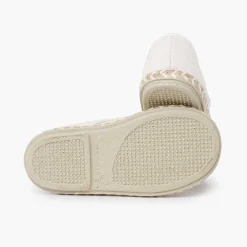 Zapatos Comunión<Pisamonas Blucher Niño Lona Suela Yute Bicolor