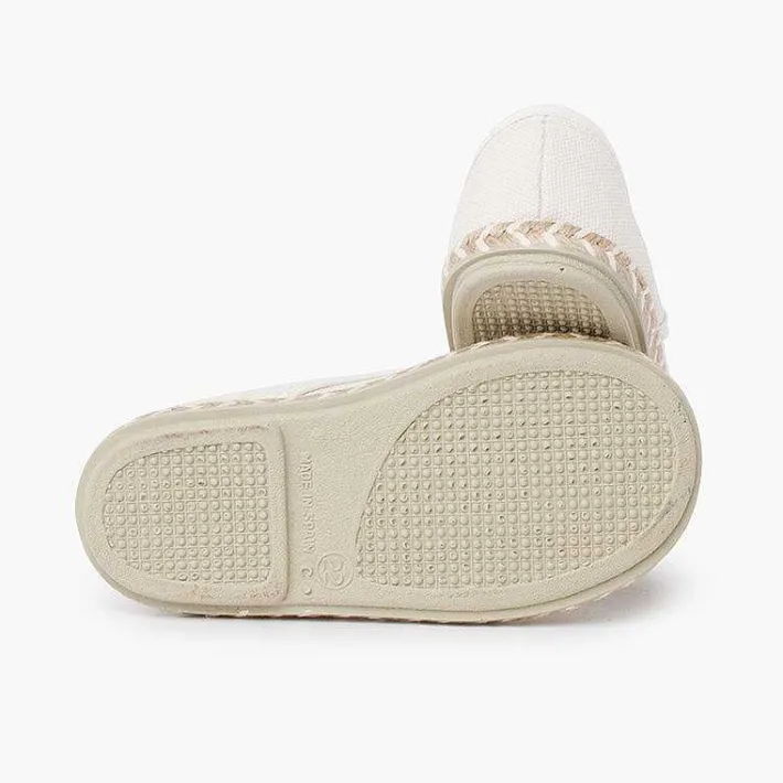 Zapatos Comunión<Pisamonas Blucher Niño Lona Suela Yute Bicolor