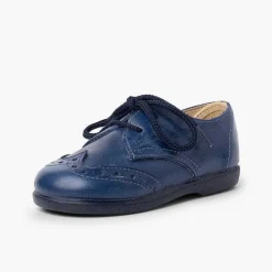 Zapatos Blucher<Pisamonas Blucher Picado Piel Niño