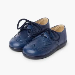 Zapatos Blucher<Pisamonas Blucher Picado Piel Niño