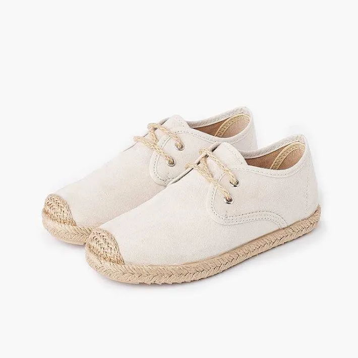 Blucher<Pisamonas Blucher Puntera Y Cordones Yute Efecto Suede