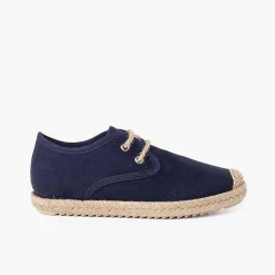 Blucher<Pisamonas Blucher Puntera Y Cordones Yute Efecto Suede