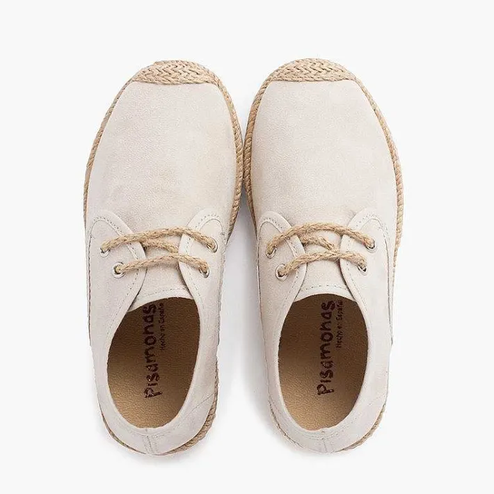 Blucher<Pisamonas Blucher Puntera Y Cordones Yute Efecto Suede