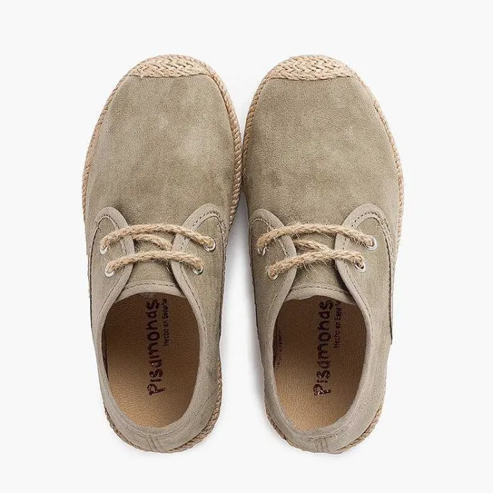 Blucher<Pisamonas Blucher Puntera Y Cordones Yute Efecto Suede