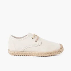 Blucher<Pisamonas Blucher Puntera Y Cordones Yute Efecto Suede