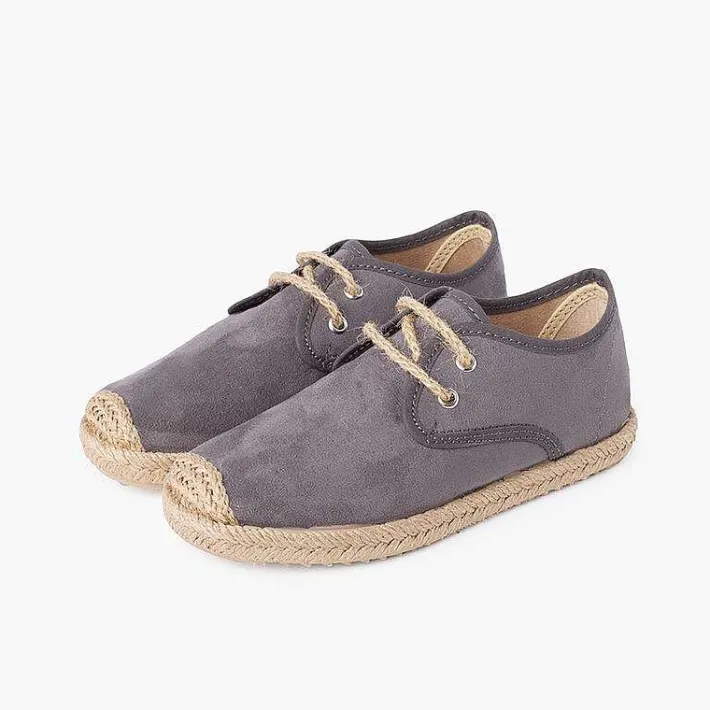 Blucher<Pisamonas Blucher Puntera Y Cordones Yute Efecto Suede