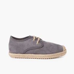 Blucher<Pisamonas Blucher Puntera Y Cordones Yute Efecto Suede