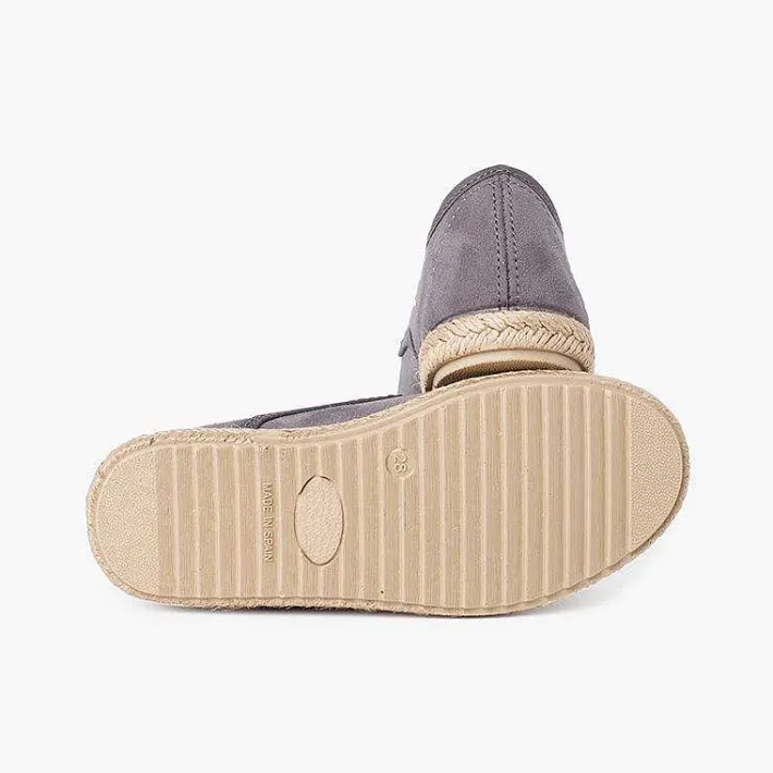 Blucher<Pisamonas Blucher Puntera Y Cordones Yute Efecto Suede