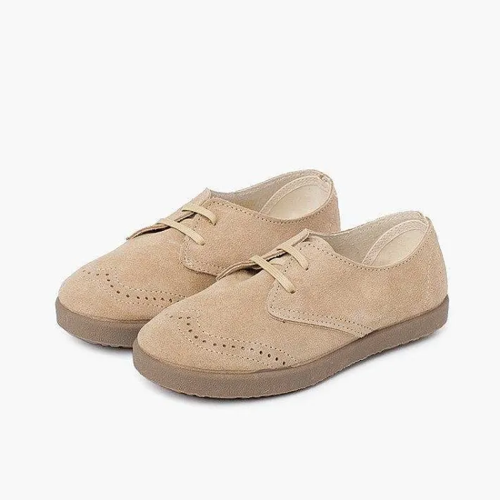 Zapatos Comunión<Pisamonas Blucher Serraje Picado Puntera