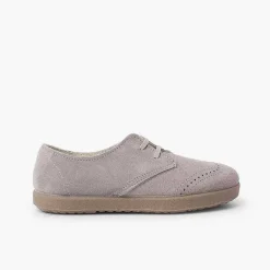 Zapatos Comunión<Pisamonas Blucher Serraje Picado Puntera
