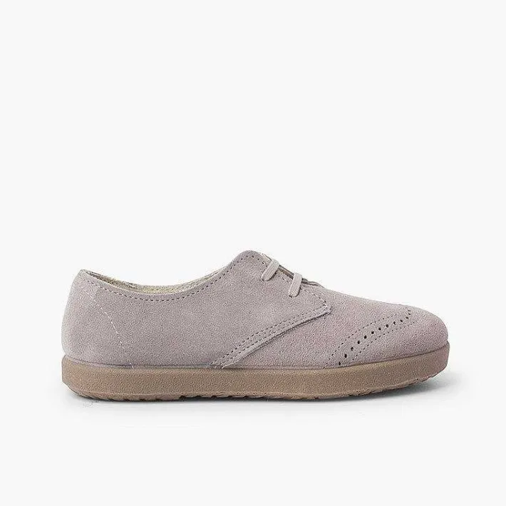 Zapatos Comunión<Pisamonas Blucher Serraje Picado Puntera