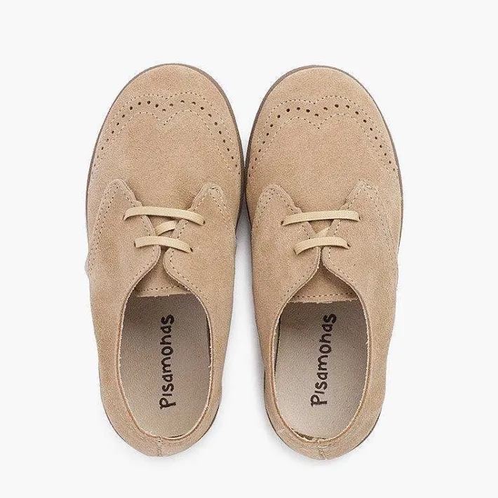 Zapatos Comunión<Pisamonas Blucher Serraje Picado Puntera