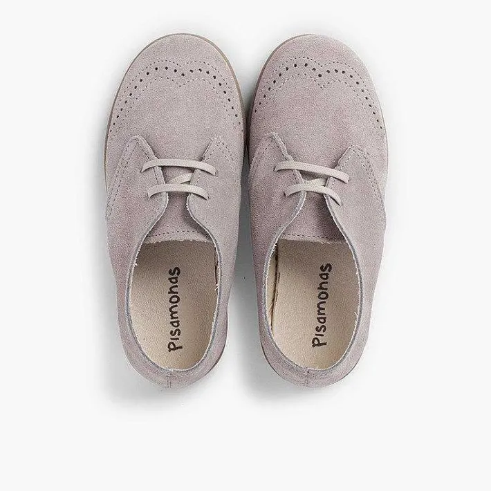 Zapatos Comunión<Pisamonas Blucher Serraje Picado Puntera