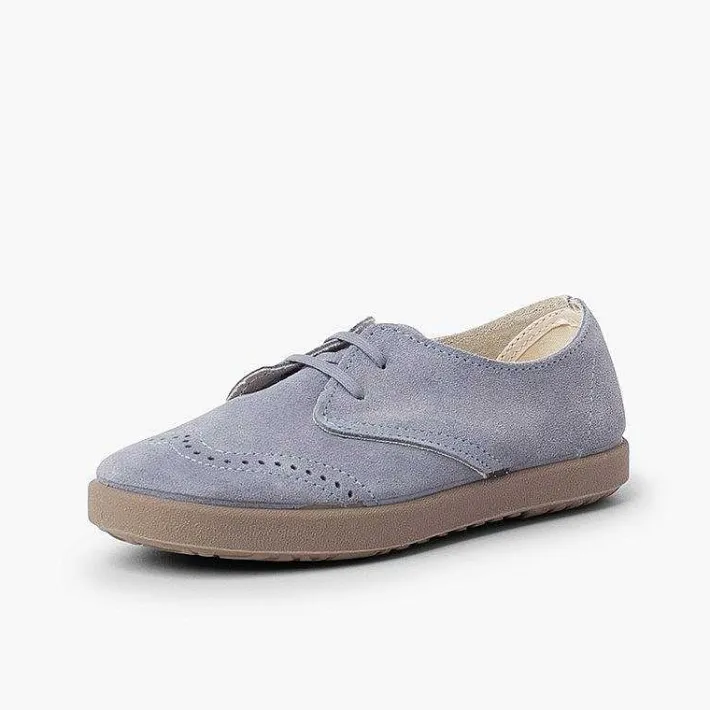 Zapatos Comunión<Pisamonas Blucher Serraje Picado Puntera