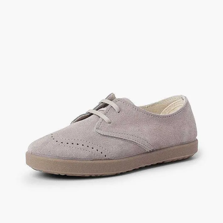 Zapatos Comunión<Pisamonas Blucher Serraje Picado Puntera