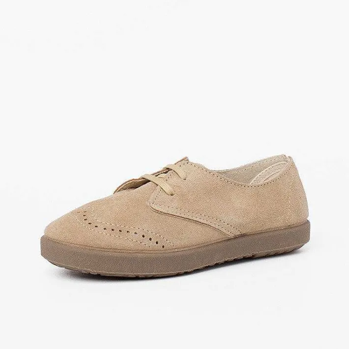 Zapatos Comunión<Pisamonas Blucher Serraje Picado Puntera