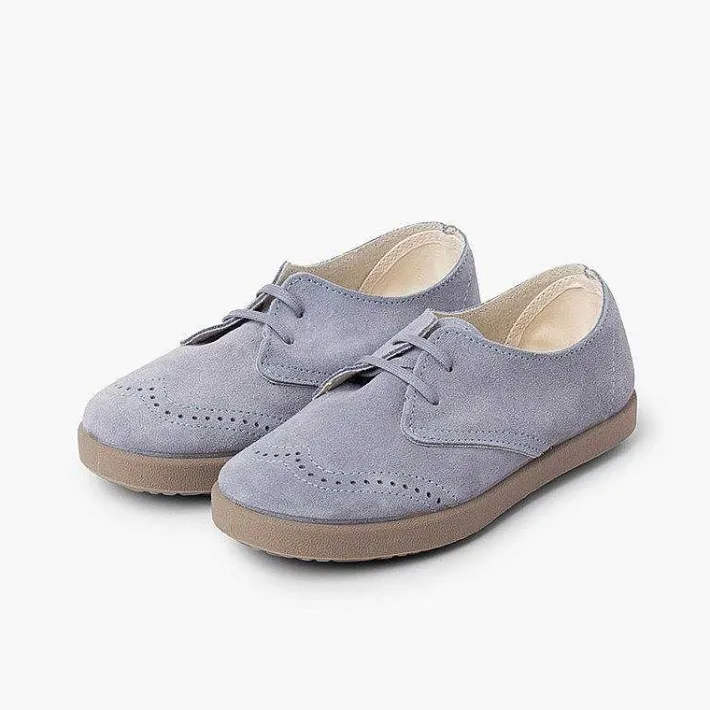 Zapatos Comunión<Pisamonas Blucher Serraje Picado Puntera