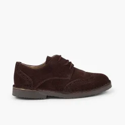 Zapatos Blucher<Pisamonas Blucher Serraje Picados Para Vestir Niño