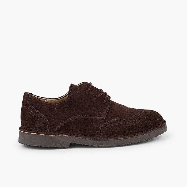 Zapatos Blucher<Pisamonas Blucher Serraje Picados Para Vestir Niño