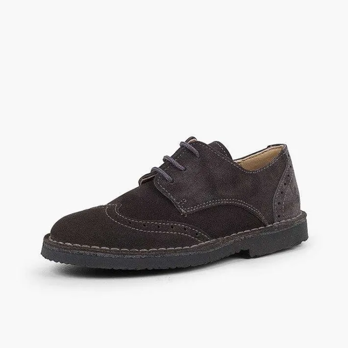 Zapatos Blucher<Pisamonas Blucher Serraje Picados Para Vestir Niño