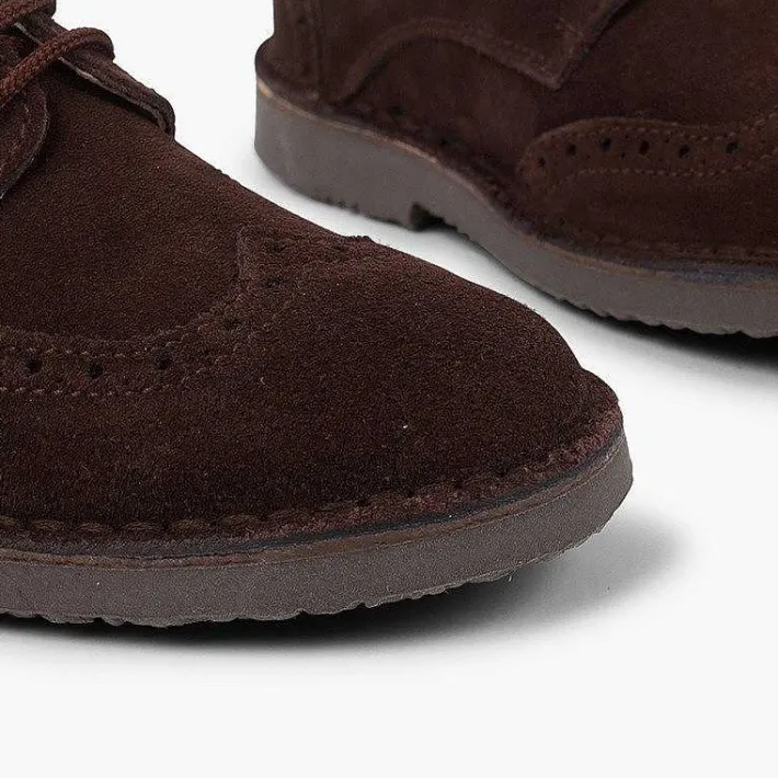Zapatos Blucher<Pisamonas Blucher Serraje Picados Para Vestir Niño