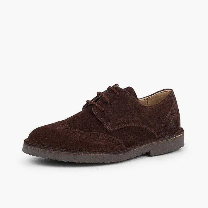 Zapatos Blucher<Pisamonas Blucher Serraje Picados Para Vestir Niño
