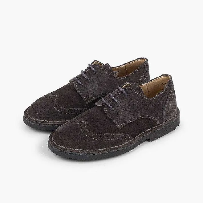 Zapatos Blucher<Pisamonas Blucher Serraje Picados Para Vestir Niño