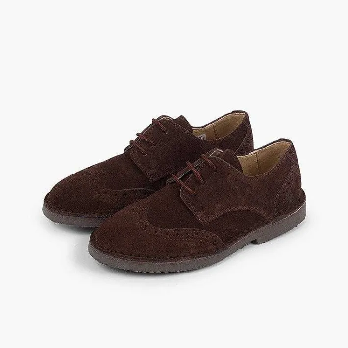 Zapatos Blucher<Pisamonas Blucher Serraje Picados Para Vestir Niño